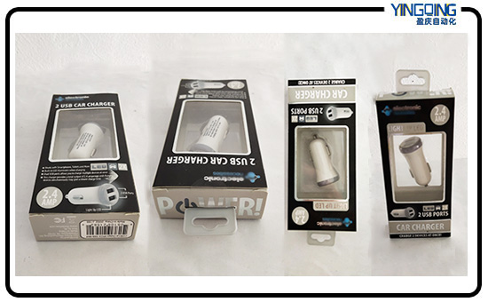 貼標機于車載充電器紙盒轉角封口貼標解決方案